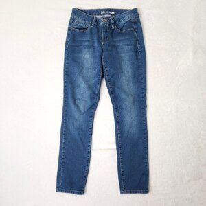 Royalty Skinny Jeans Size 6P Low Rise Medium Blue Wash Petite YMI Denim Slim Fit